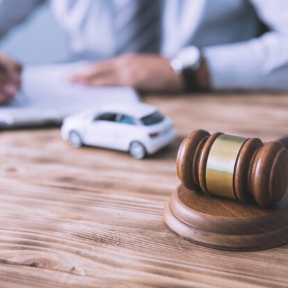man hand car model with document